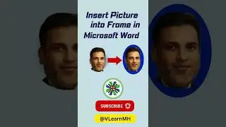 How to Insert Picture in Shape in MS Word #shape #frame #msword #picture