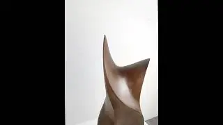 Warmly Design Wooden Sculpture Abstract Stunning Figurine Contemporary Artwork Natural Wood Statue