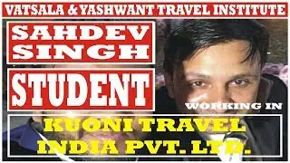 SAHDEV SINGH | WORKING IN A TRAVEL AGENCY | KUONI TRAVEL