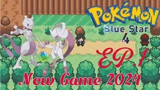 New GBA game 2024 || pokemon blue star 4 gameplay in Hindi|| episode.1 #pokemongba  #pokemon