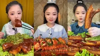 ASMR MUKBANG | Red Braised Pork Belly 