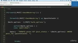 10  Adding Bulk Options Posts, part 4 - CMS EXTRA FEATURES - PHP COURSE CMS PROJECT