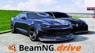 DRIVING A LOUD CAMARO SS Roof POV DRIVE ON BeamNG Drive (No Cats Just Custom Exhaust)🔊💀