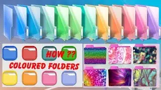 Customised Coloured or Graphic FOLDER On Any PC | Graphics style on folder