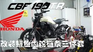 HONDA CBF190TR modified upgrade install SAS crocodile golden Chain and silent Gear