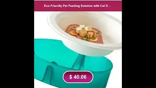 Eco-Friendly Pet Feeding Solution with Cat Disposable Food Bowl - Natural Material, Healthy Eatin...