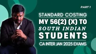 CA Inter - Cost & Management Accounting - Standard Cost - Jan 2025