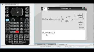 TI-nspire CAS-CX - Formulas and Variables
