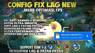 CONFIG FIX LAG NEW 🔥| MLBB STABIL PERFORMA ⚙️| RAM 1-2 GB 🔧