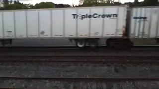 Westbound triple crown intermodal leaded by NS 9145