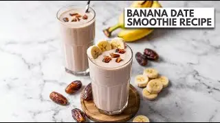 Healthy Banana Dates Smoothie | Kids Energy Drink Telugu #smoothie #milkshake