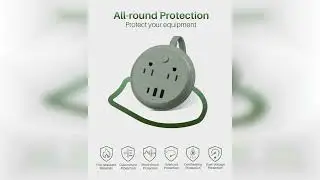 Review: Flat Plug Power Strip with USB C Ports, KOOSLA Travel Extension Cord No Surge Protecti...
