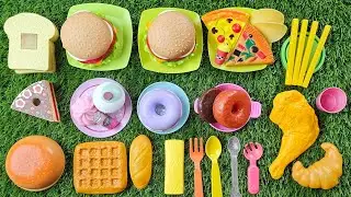 Fast Food Toy Feast | Burgers, Pizza, Donuts & Yummy Snack Playset 🍟🍔🍕🥪