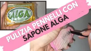 Come pulire bene i PENNELLI da trucco | Con sapone ALGA