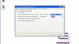 ConnectIt-MAS90 Configuration Documents, Main tab