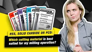 HSS, solid carbide or PCD: Which cutting material is best suited for my milling operation?
