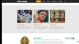 Hindu Temple Website Template TMT | Free Template  Laverne Lane