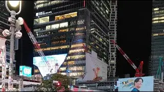 Virtual tour in Tokyo Japan. 4K walking tour in Shibuya city Tokyo Japan. Shibuya Night view, Tokyo