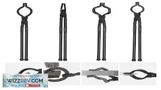 VEVOR Blacksmith Tongs 18 4 PCS V Bit Bolt Tongs Wolf Jaw Tongs