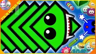 🐍WORMSZONE.IO | GIANT SLITHER SNAKE TOP 01 / Epic Worms Zone Best Gameplay! | Trần H&ugrave;ng 83