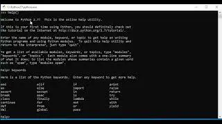 how to get Help in Python, TRPT channel