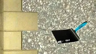 EXTERNAL PLASTERING LARGE WALL DRY DASH PEBBLE DASHING OX TROWEL IRWIN STONE