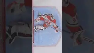 John Gibson with a behind the back glove save! Save of the year? #nhl #nhlshorts #nhlhighlights