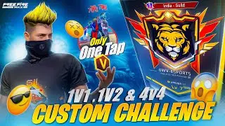 FREE FIRE LIVE CUSTOM ROOM || 1v2 & 1v4 PASS GUILD TEST PLAY ESPORTS #freefirelive #guildtest #live