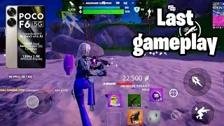 Fortnite Mobile Chapter 6 season 4 Gameplay on Poco F6 | Adamas | 2025