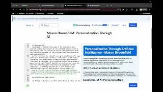 How I used HTML and CSS to make my AI Personalization project website
