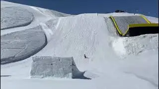 QUAD FRONT FLIP ATTEMPT SKIING
