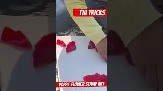 Easy Poppy Flower Stamp Tattoo Art For kids | Flower Stamping Ideas #flowers #flowerstattoo