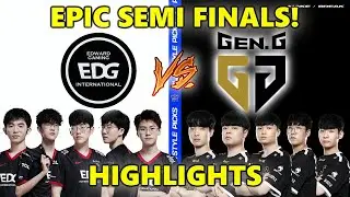 EDWARD GAMING vs GEN.G - SCOUT vs BDD - EPIC SEMI FINALS! - WORLDS 2021 HIGHLIGHTS - BO5