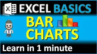 1 Minute EXCEL.  Create a Bar Chart