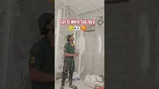 🥹cat 6 wire fus gya 🥹👀#viral #shortvideo #electrical #trending #electrician #explore #vlogs