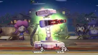 Super Smash Bros Brawl: Mario VS R.O.B.