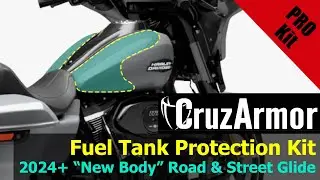 CruzArmor 2024+ (PRO-Series) Harley Road & Street Glide Fuel Tank Kit Tutorial