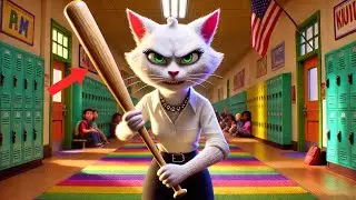 Black Kitten Abused by Bad Teacher 😿| Animation Compilation 💕🤗 #ai #catvideos #story #aicat #live