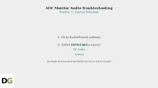 Как исправить неработающие динамики монитора AOC &mdash; выбор источника звука и разъем 3,5 мм