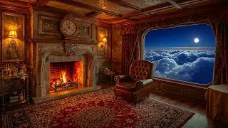 Relaxing Jazz on a Steampunk Luxury Airship | 2 Hours Cinematic Ambience