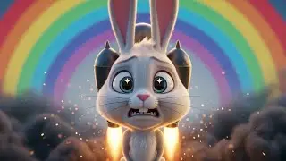 Веселая песенка про кролика-гонщика с реактивным ранцем 🎶🐰🚀 и множество других забавных песенок!