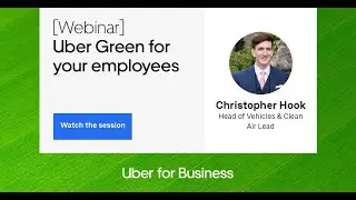Uber Green for your employees: Webinar on sustainable ride-hailing