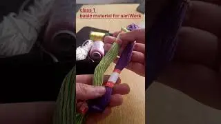  Sanskari Aari embroidery class Day 1 ||Aari workfor beginners || Basic Zari Thread chainstitch #yt