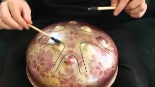touchToneTank Demo of Gold and Red 8 note dorian drum mallets