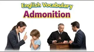 89)  Admonition  ..... Word meaning, use, synonym, antonym ..... Improve English vocabulary