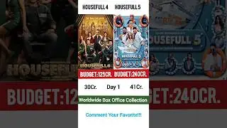 Housefull 4 Vs Housefull 5 Comparison Box Office Collection #shorts #youtube #movie