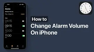 Как уменьшить громкость будильника на iPhone | Изменить громкость будильника
