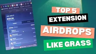 Extension Airdrops Like Grass| Depin Crypto Airdrops Explained|Gradient Network|Dawn Network|