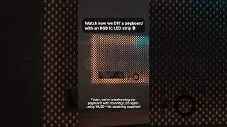 🚀Easy Plug and Play LED Pegboard! No Soldering!⚡