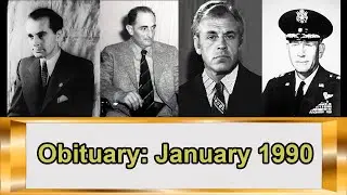 Obituary Famous people who died in January 1990  [PART 2]